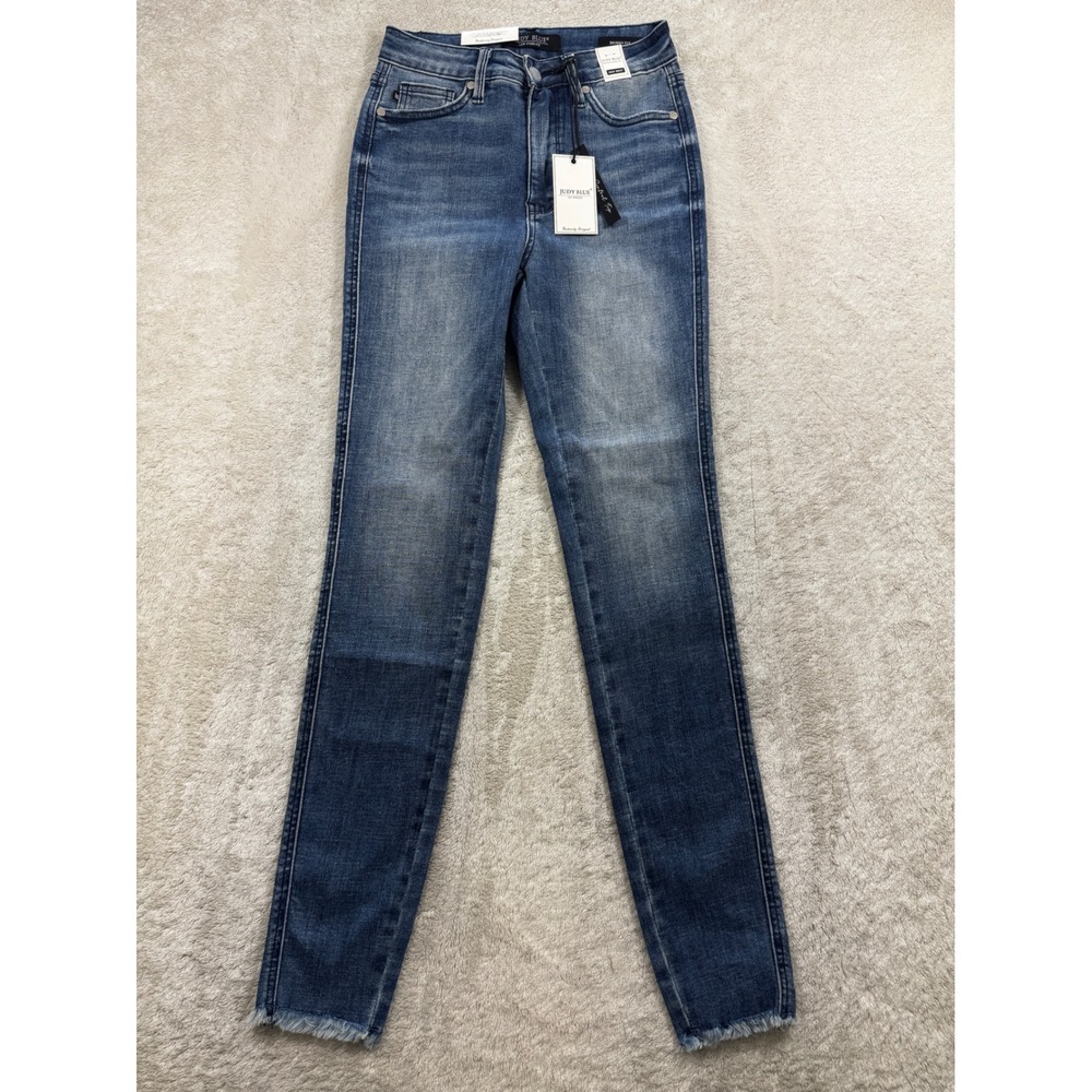 NWT Judy Blue Womens High Waist Tummy Control Skinny Jeans 1/25 Meas: 24x29.5
